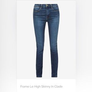 LE High Skinny Frame High rise leans, Claude, 24, NWT